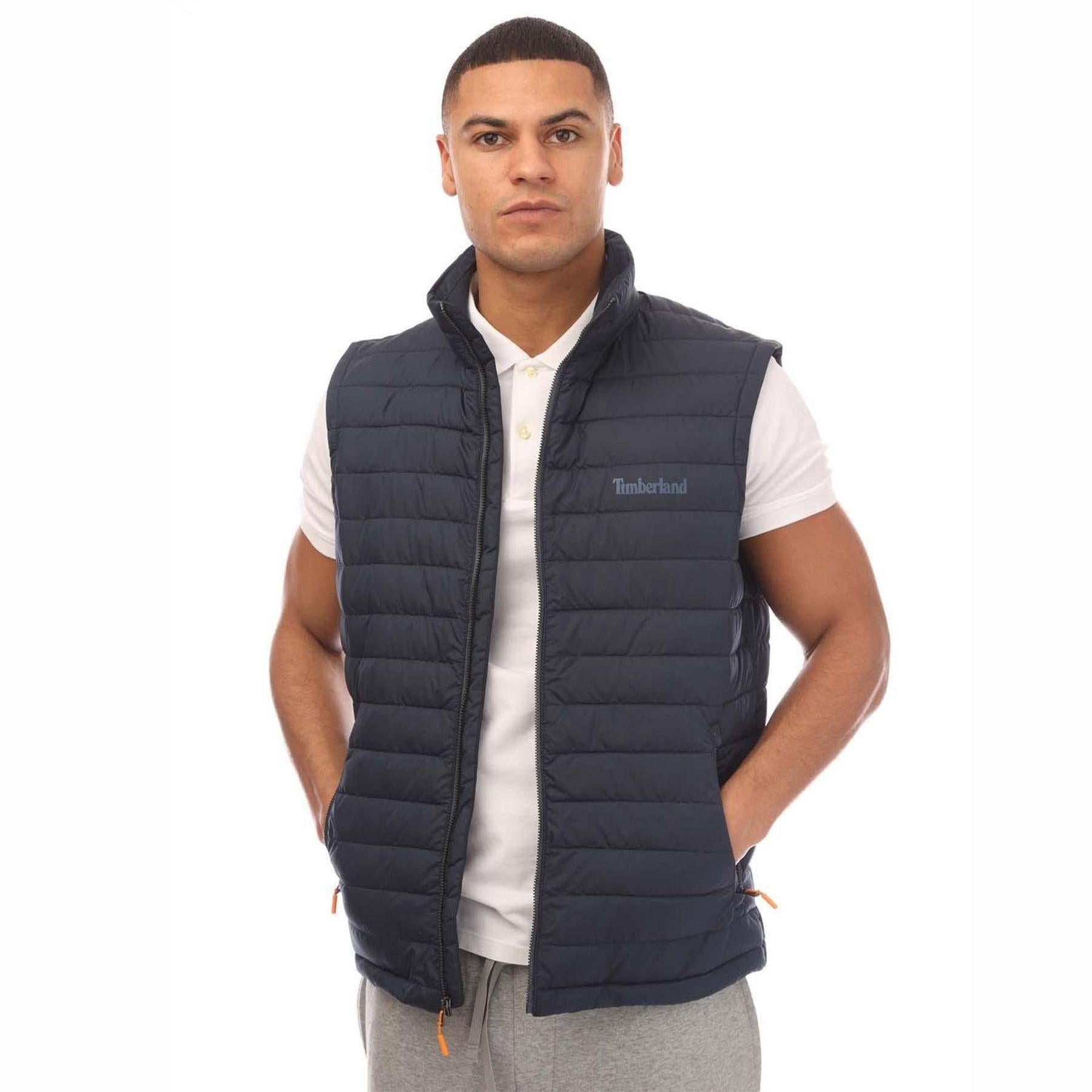 Navy - Lifestyle - Timberland Mens Axis Peak Water Repellent Vest