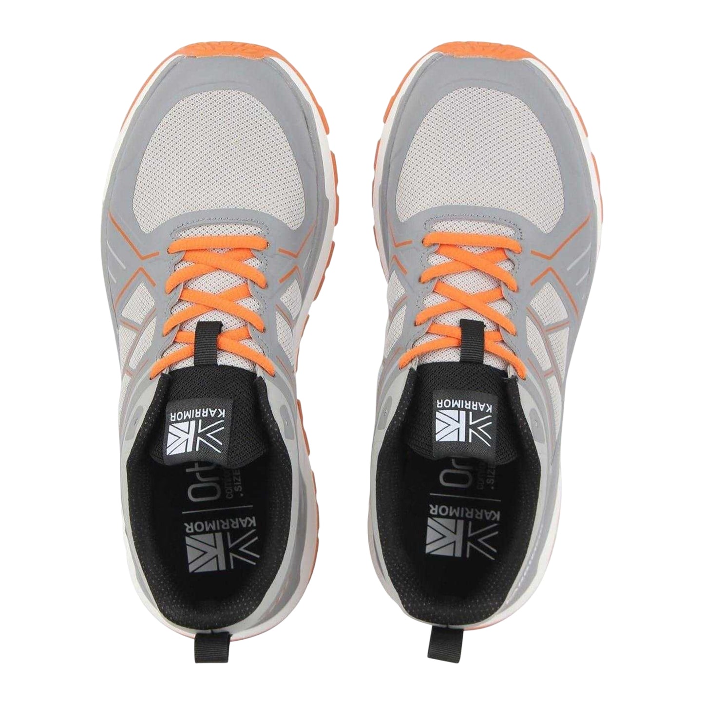 Grey-Orange - Side - Karrimor Mens Venom Shoes