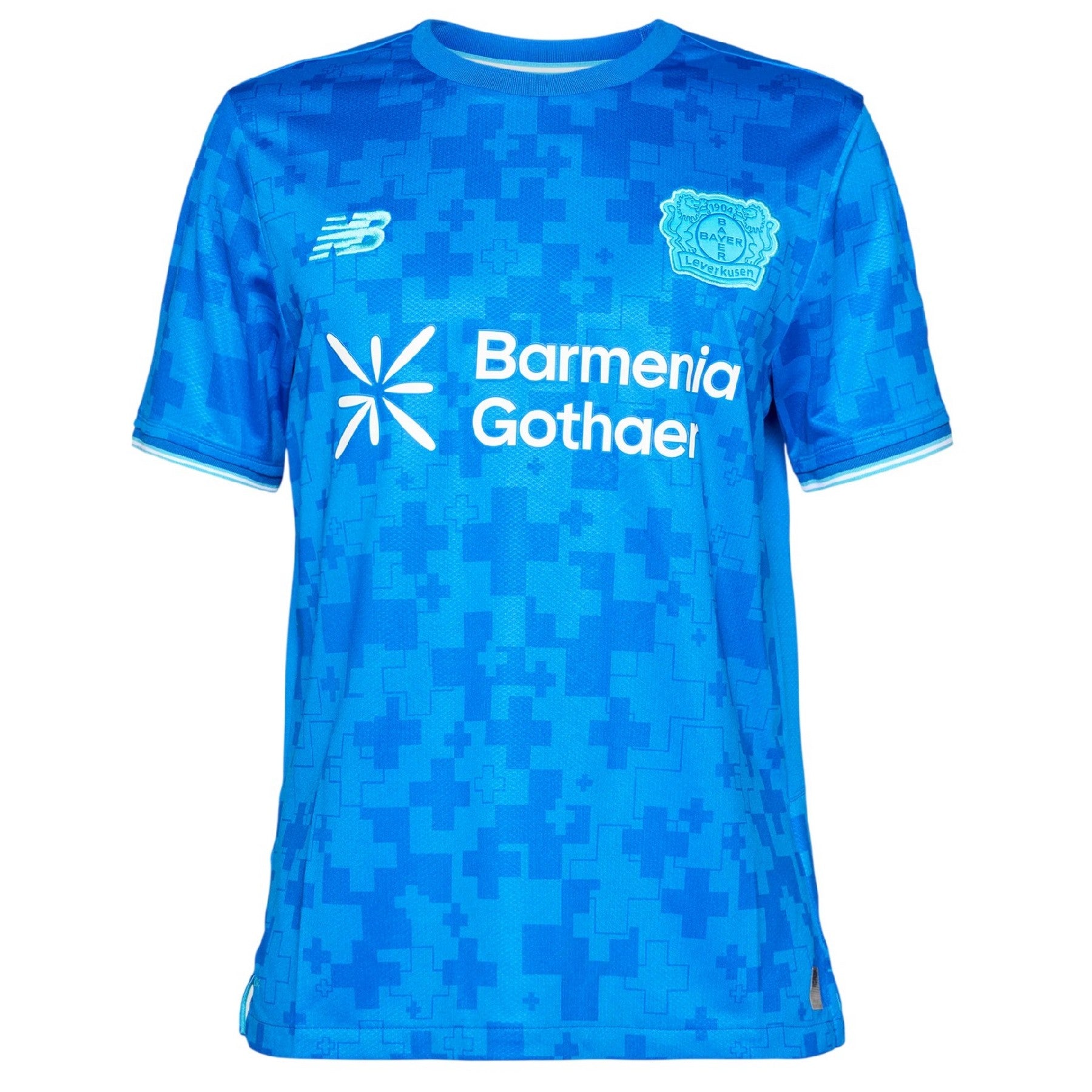 Blue - Front - New Balance Mens Bayer Leverkusen 25-26 Football Shirt