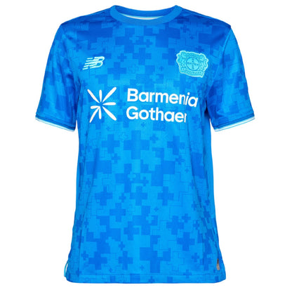 Blue - Front - New Balance Mens Bayer Leverkusen 25-26 Football Shirt