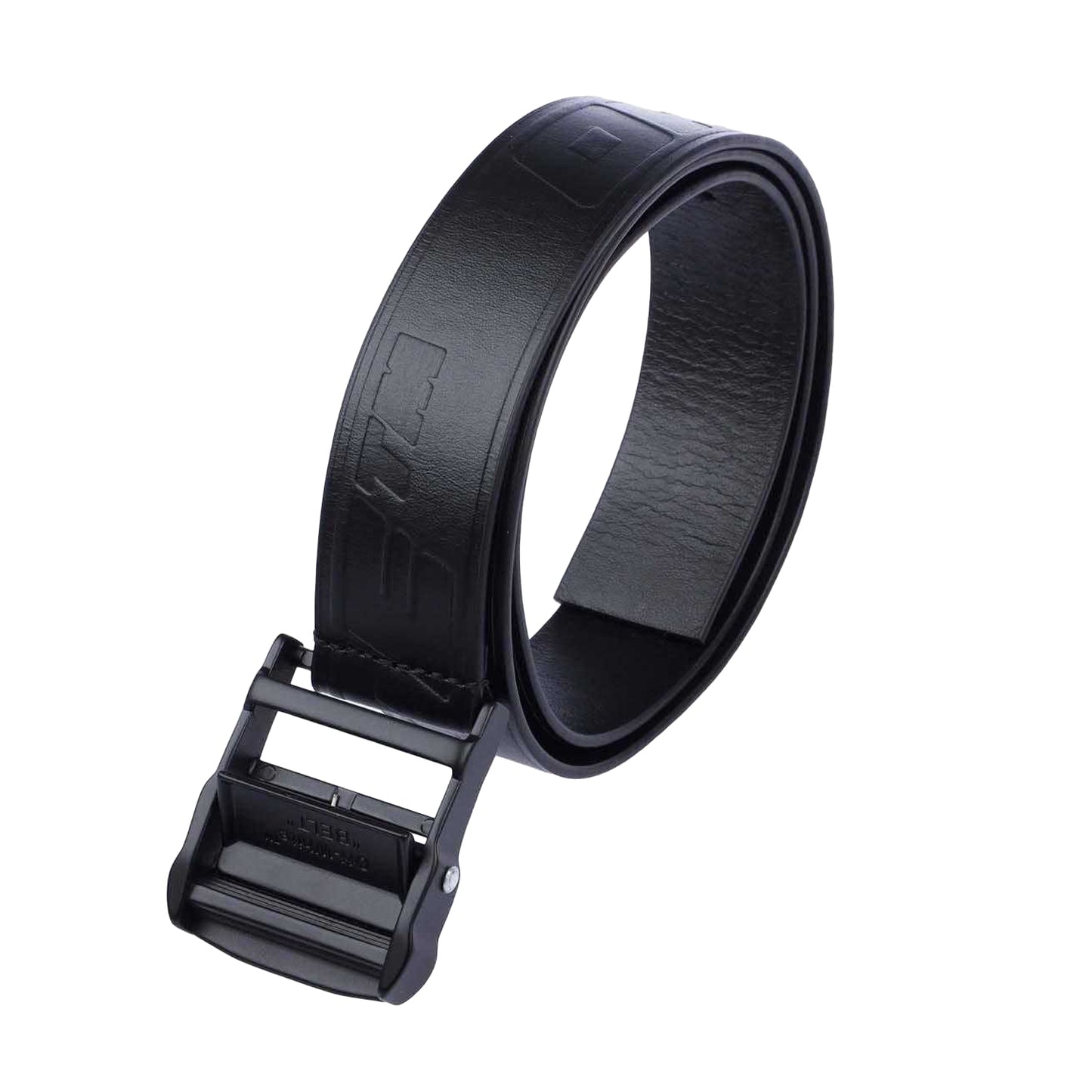 Black - Back - Off White Mens Industrial Leather Belt