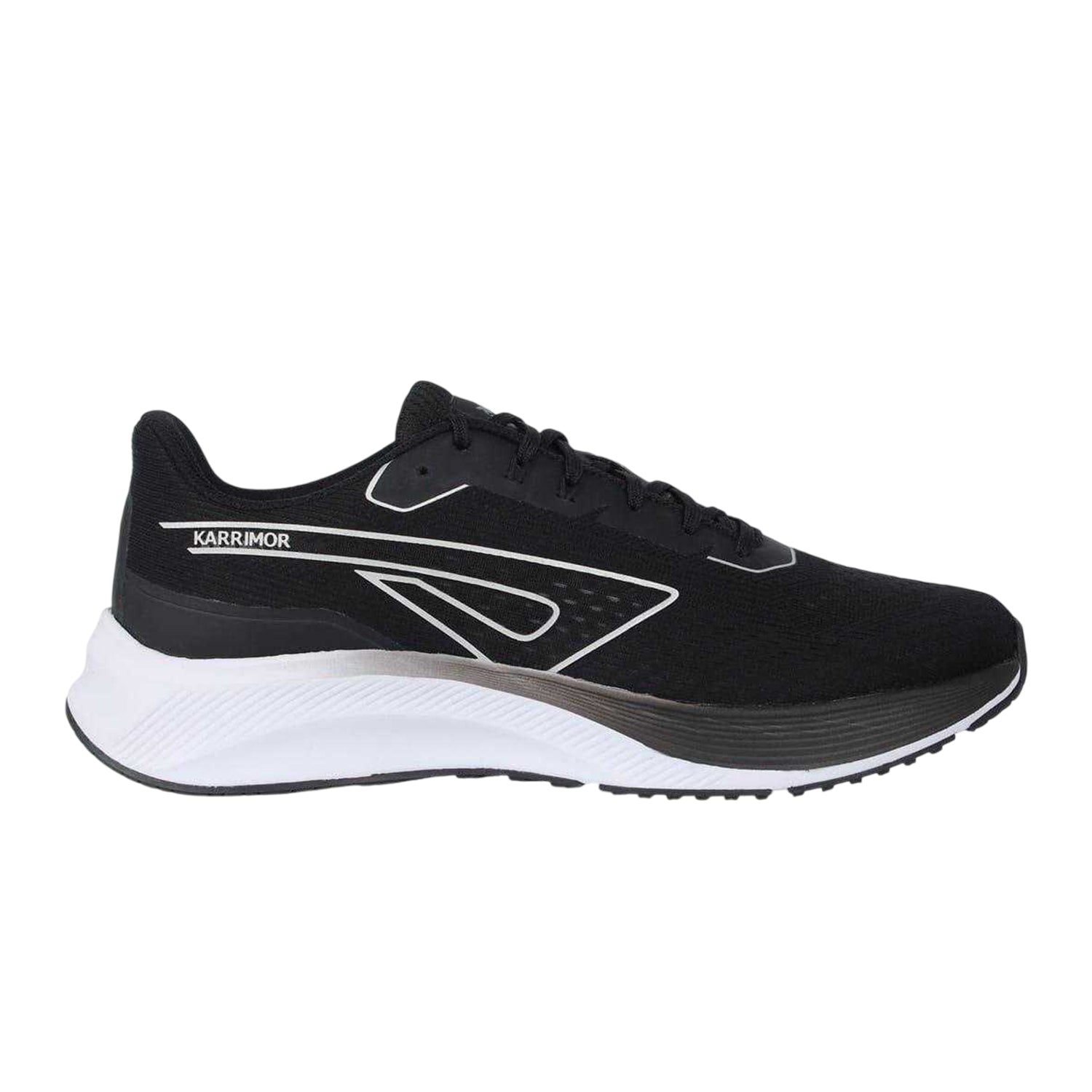 Black-White - Front - Karrimor Mens Rapid 5 Road Shoes