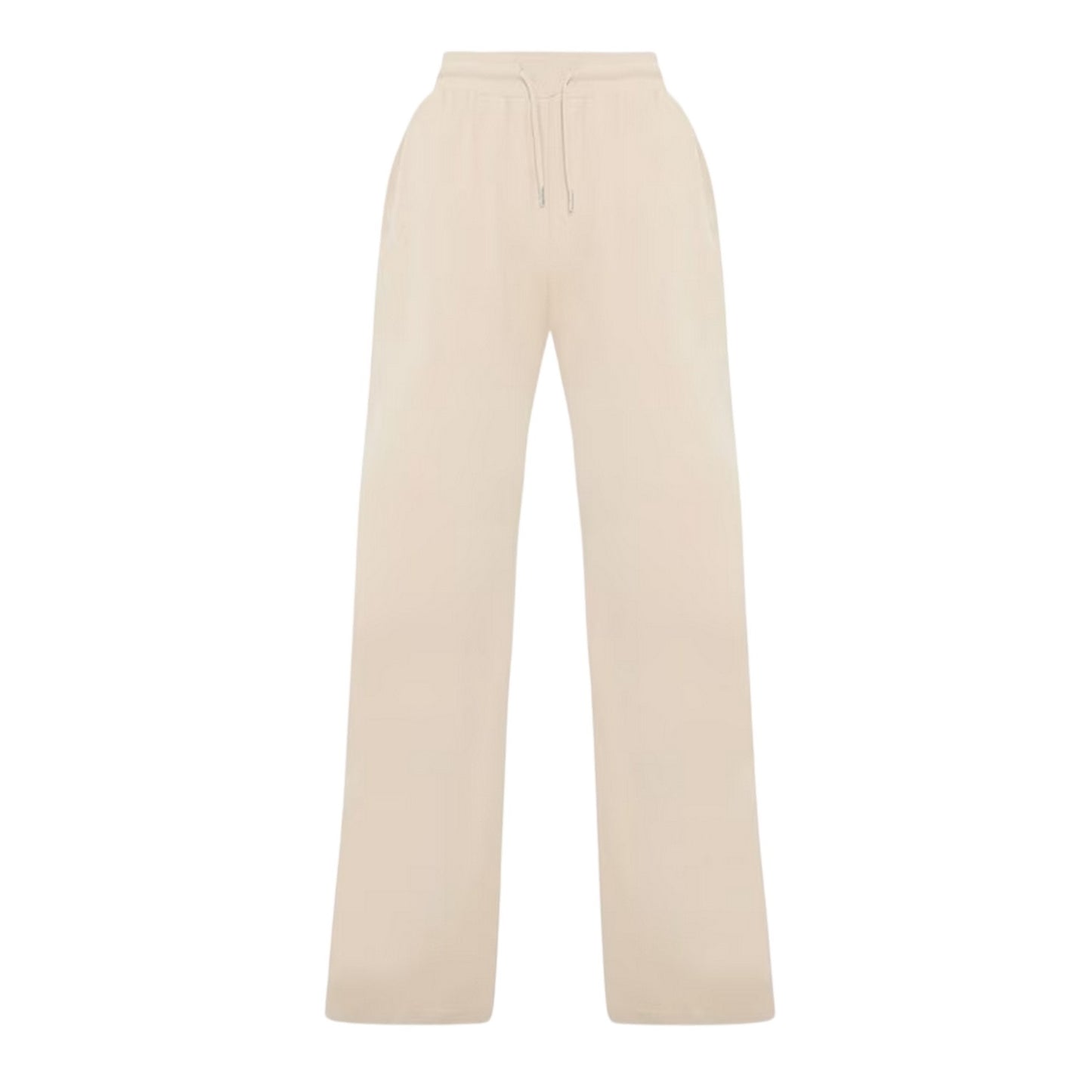 Stone - Front - I Saw It First Womens-Ladies Ribbed Wide Leg Sweatpants