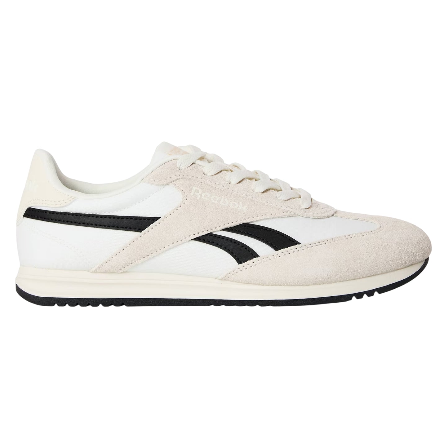 White-Black - Front - Reebok Womens-Ladies World 70 Logo Trainers