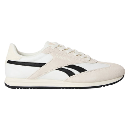 White-Black - Front - Reebok Womens-Ladies World 70 Logo Trainers