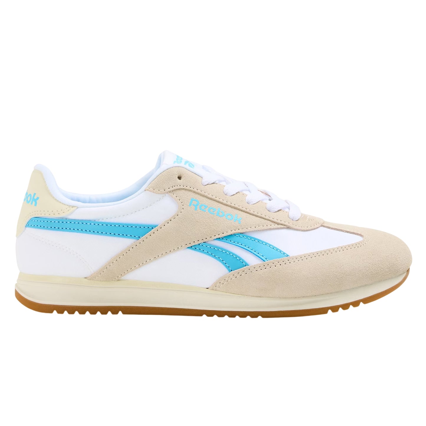 White-Blue - Front - Reebok Womens-Ladies World 70 Logo Trainers