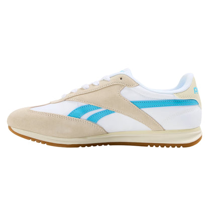 White-Blue - Back - Reebok Womens-Ladies World 70 Logo Trainers