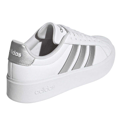 White - Back - Adidas Womens-Ladies Streetalk Bold Trainers