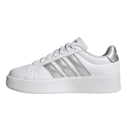 White - Side - Adidas Womens-Ladies Streetalk Bold Trainers