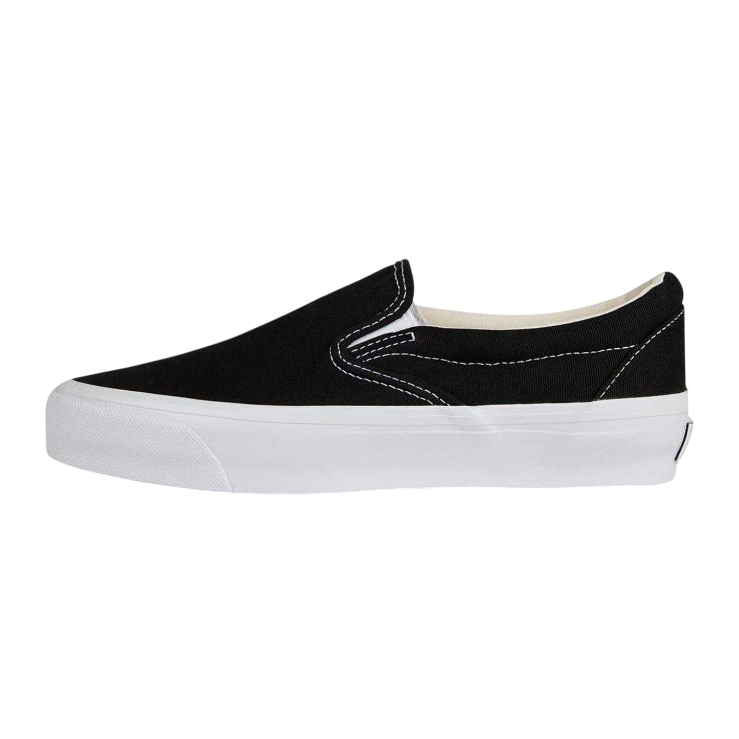 Black-White - Side - Vans Unisex Adult Reissue 98 Slip-on Platform Shoes