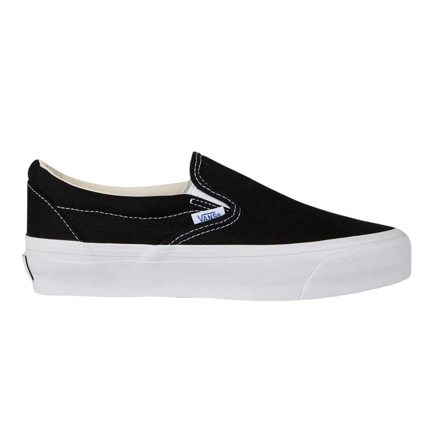 Black-White - Front - Vans Unisex Adult Reissue 98 Slip-on Platform Shoes
