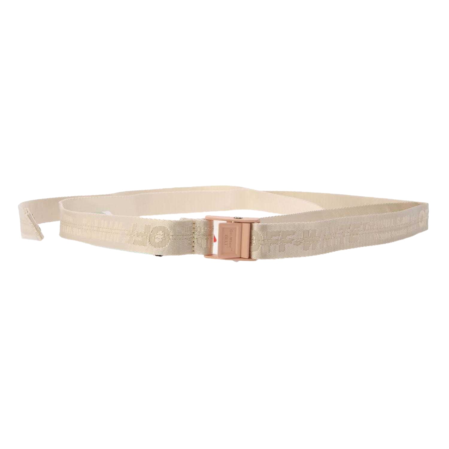 White - Front - Off White Industrial Belt