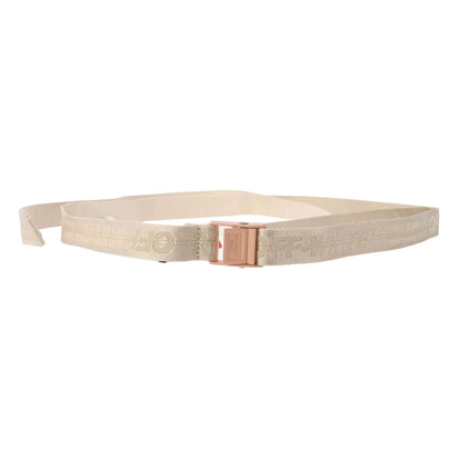White - Front - Off White Industrial Belt