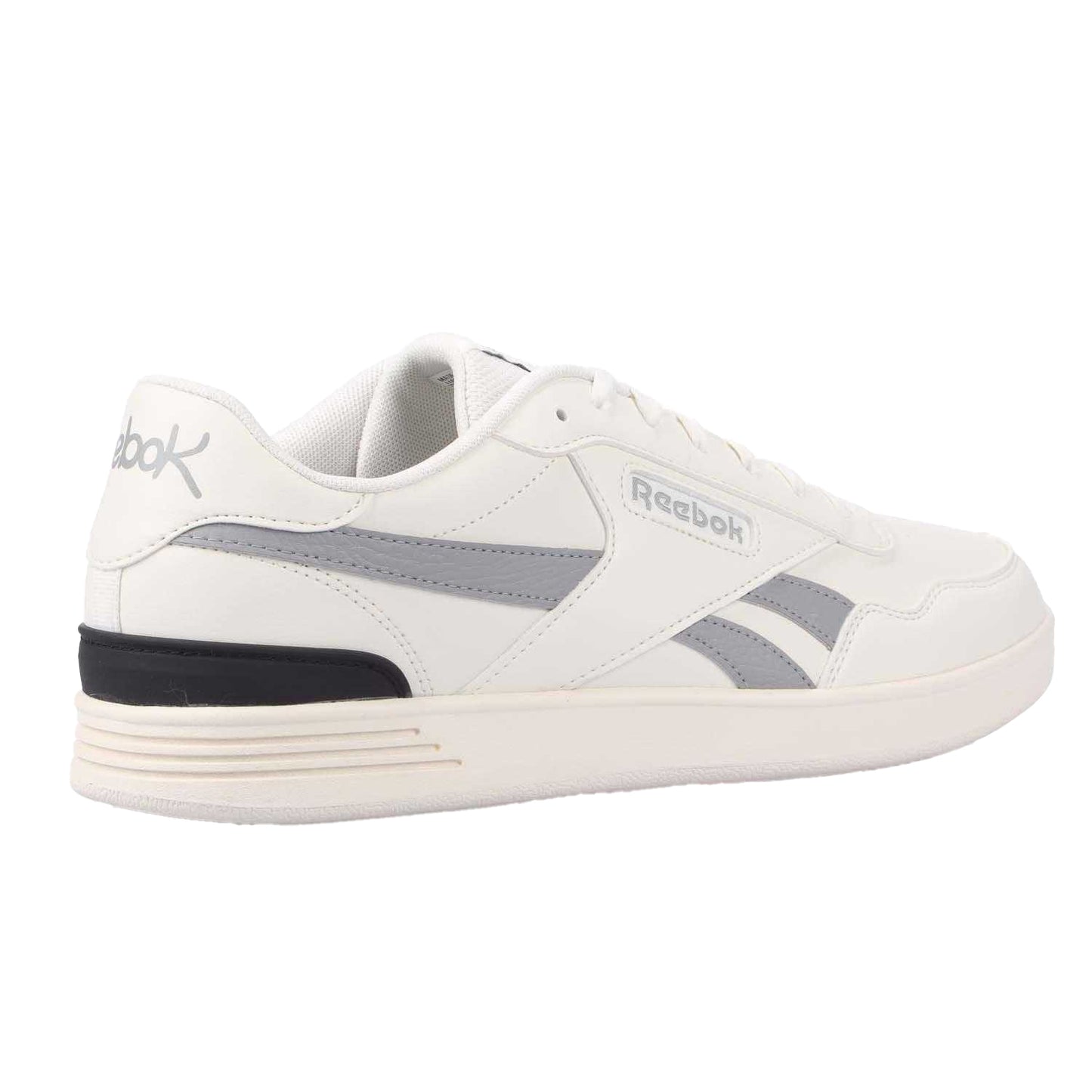 White-Grey - Lifestyle - Reebok Mens Advance Leather Court Trainers