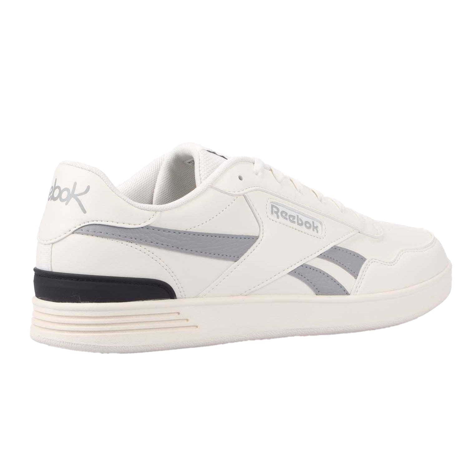 White-Grey - Lifestyle - Reebok Mens Advance Leather Court Trainers