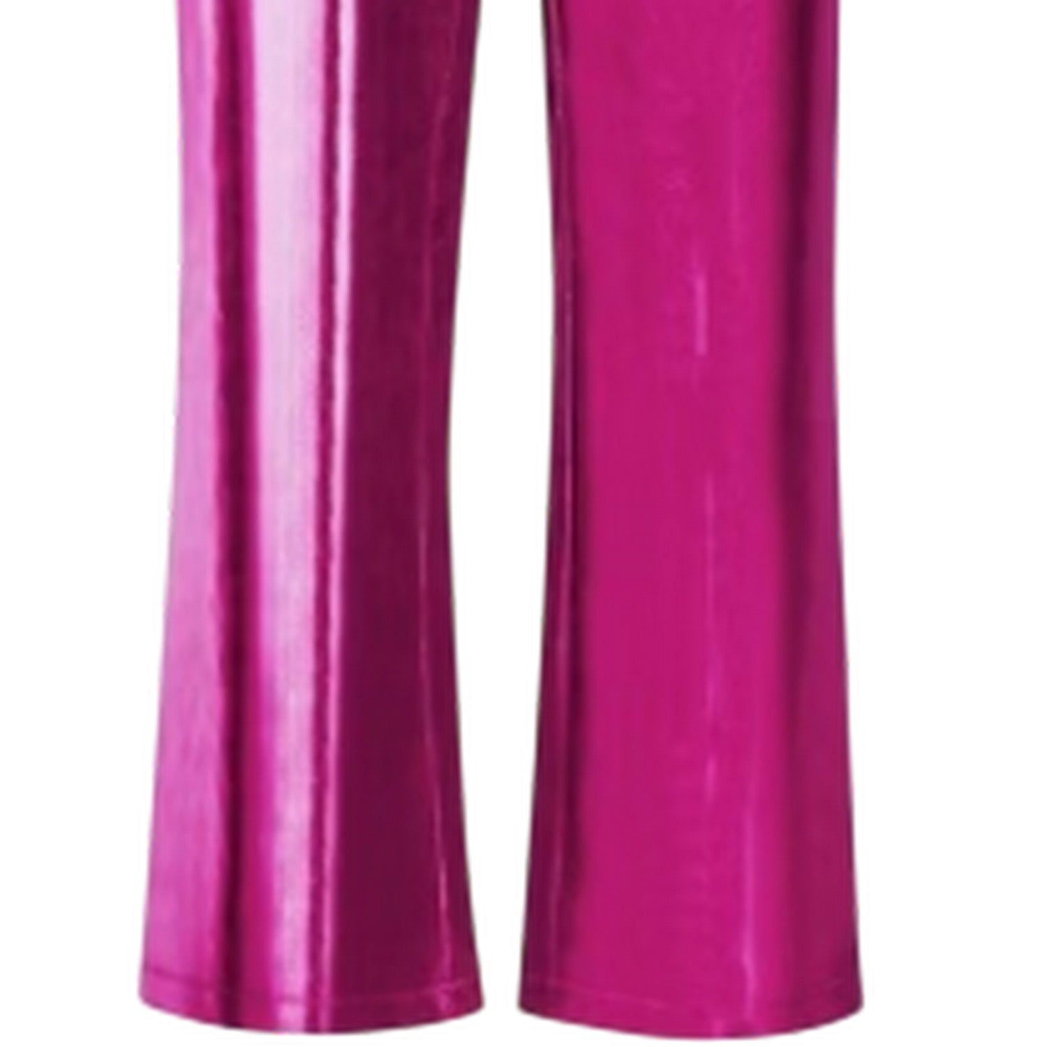 Purple - Side - AmyLynn Womens-Ladies Lupe Metallic Trousers
