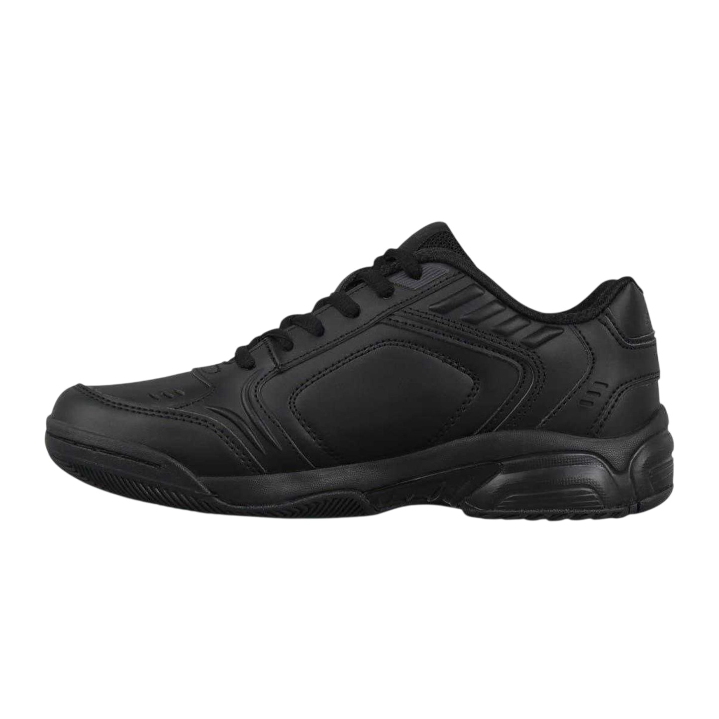 Black - Side - Slazenger Childrens-Kids Synthetic Tennis Shoes