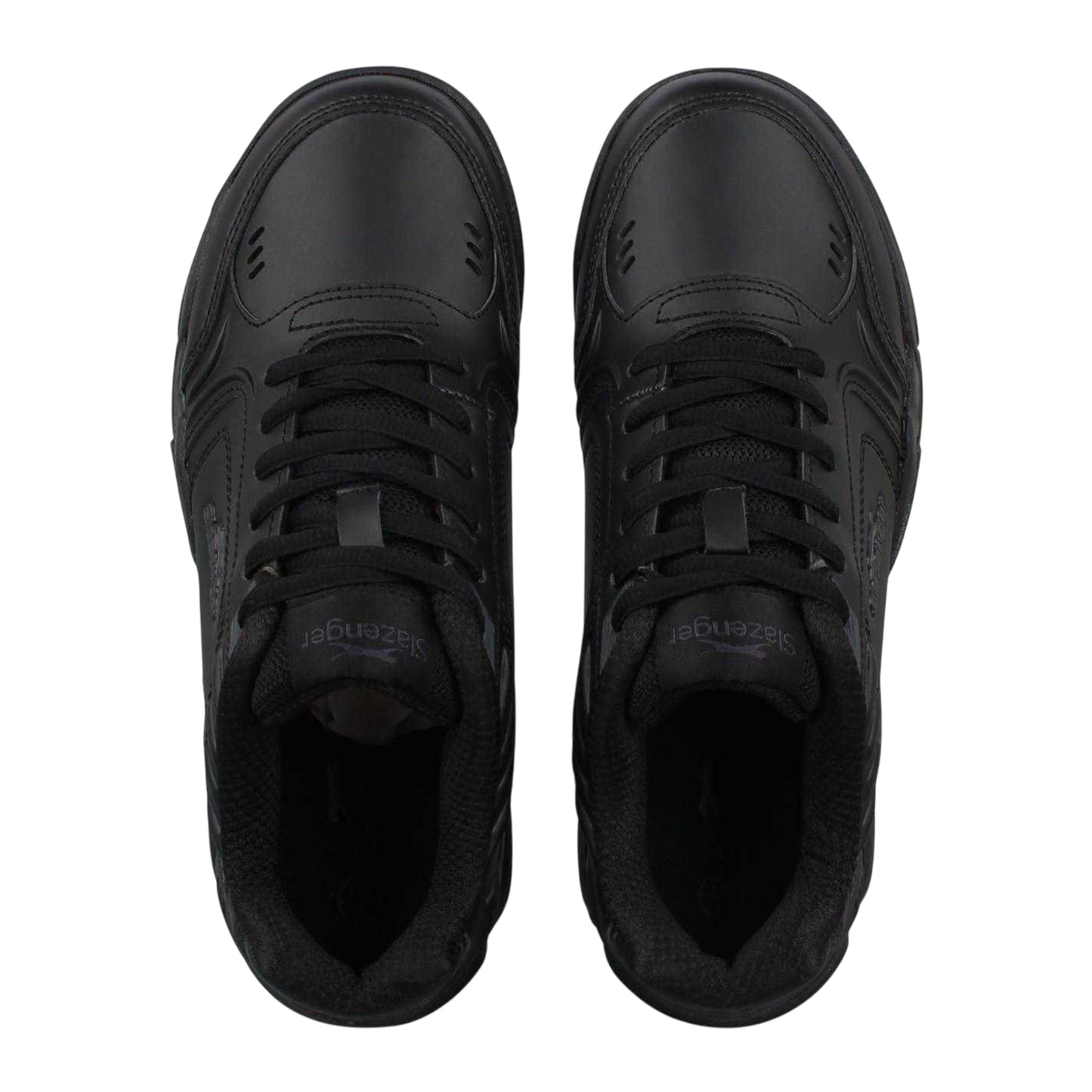 Black - Lifestyle - Slazenger Childrens-Kids Synthetic Tennis Shoes
