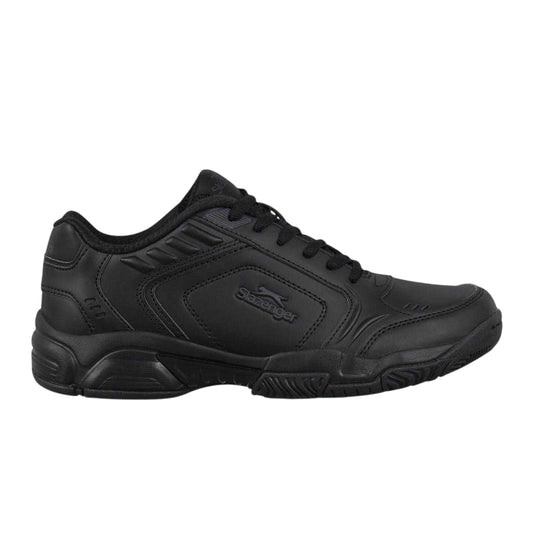 Black - Front - Slazenger Childrens-Kids Synthetic Tennis Shoes