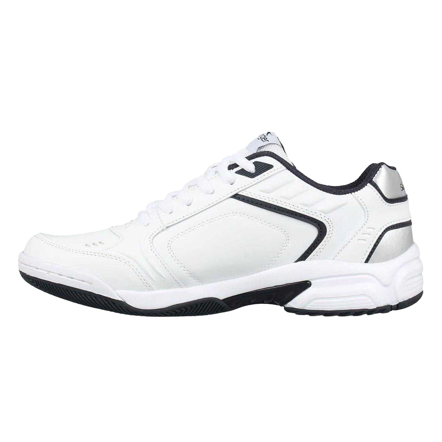 White-Navy - Side - Slazenger Mens Tennis Shoes