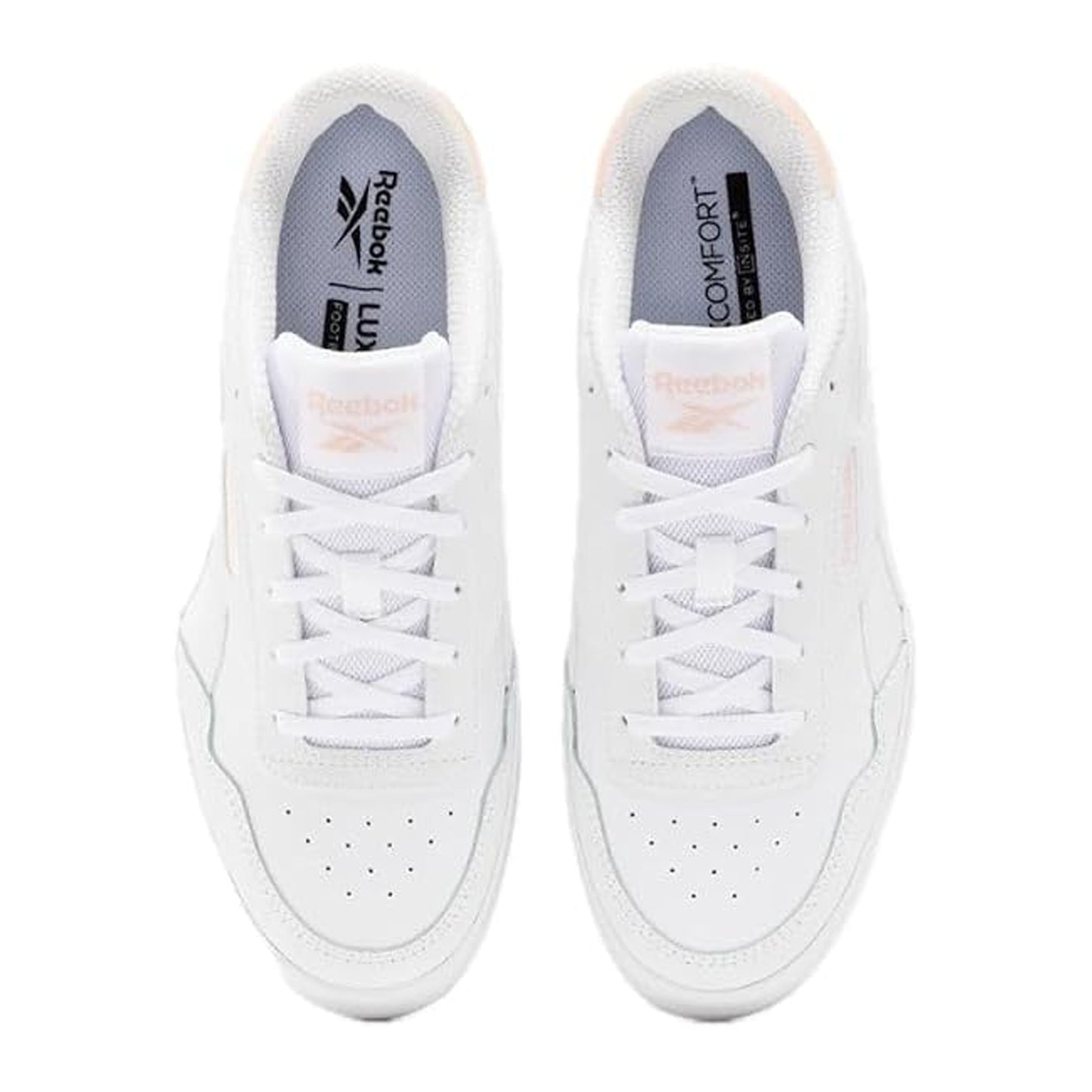 White - Side - Reebok Womens-Ladies Court Advance Trainers