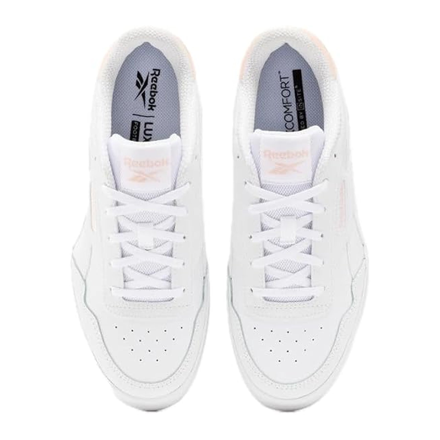White - Side - Reebok Womens-Ladies Court Advance Trainers
