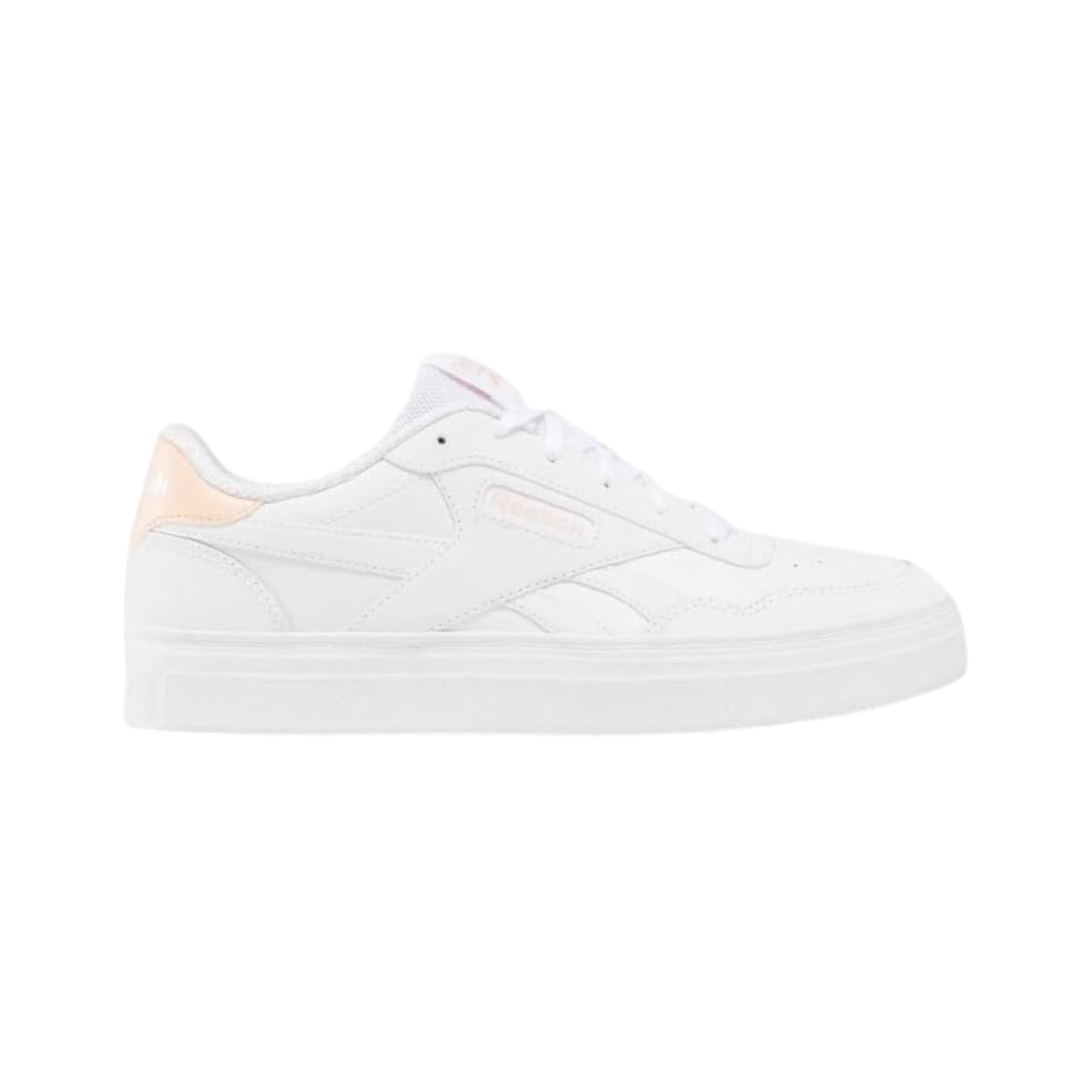 White - Front - Reebok Womens-Ladies Court Advance Trainers