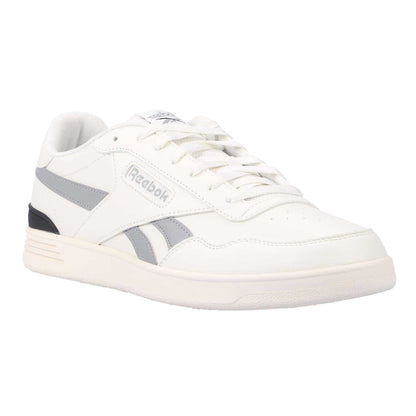White-Grey - Front - Reebok Mens Advance Leather Court Trainers