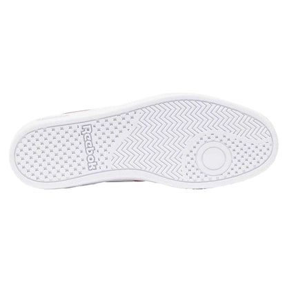 White-Red - Pack Shot - Reebok Unisex Adult Retro Synthetic Leather Court Trainers