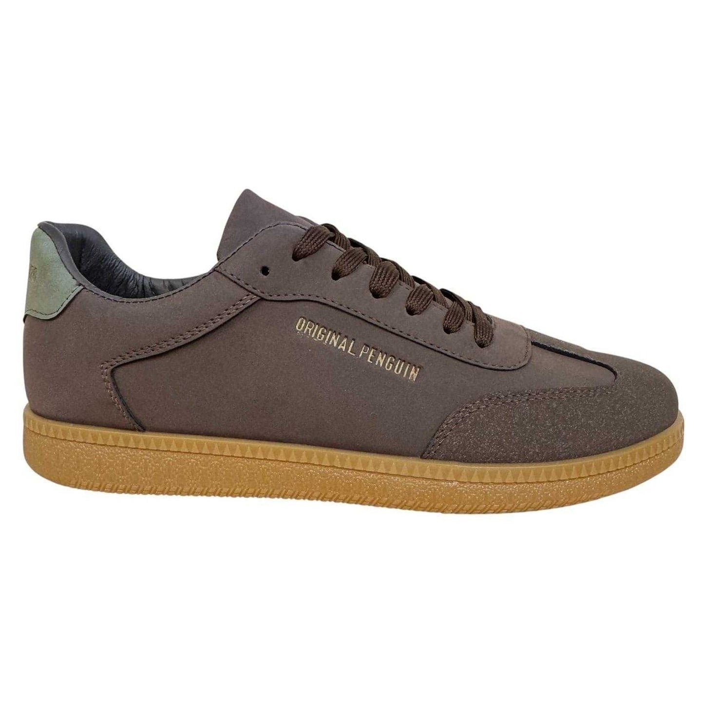 Chocolate - Front - Original Penguin Mens Salsa Trainers