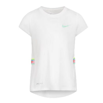 Green Glow - Back - Nike Childrens-Kids Logo T-Shirt & Shorts Set