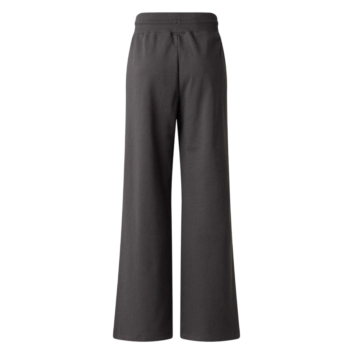 Anthracite Grey - Back - The North Face Womens-Ladies Essential Fleece Wide Leg Jogging Bottoms