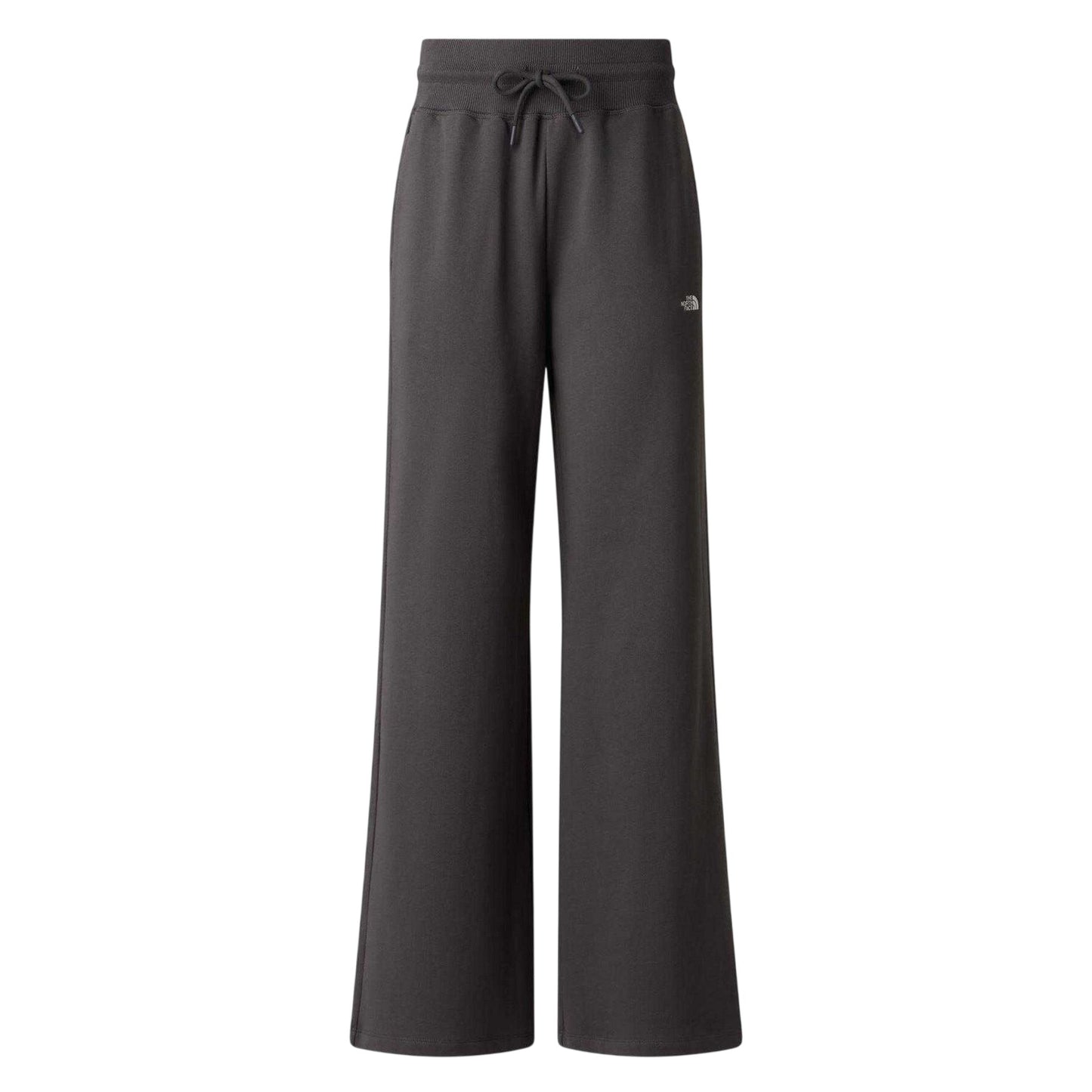 Anthracite Grey - Front - The North Face Womens-Ladies Essential Fleece Wide Leg Jogging Bottoms