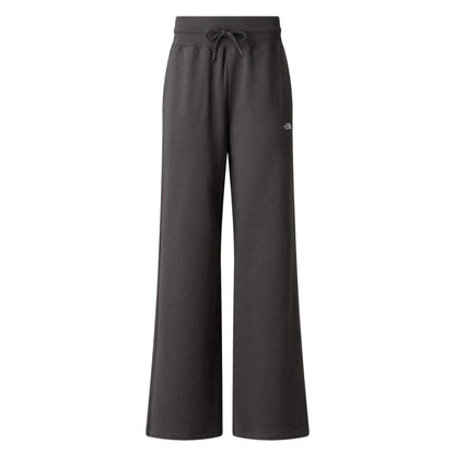 Anthracite Grey - Front - The North Face Womens-Ladies Essential Fleece Wide Leg Jogging Bottoms