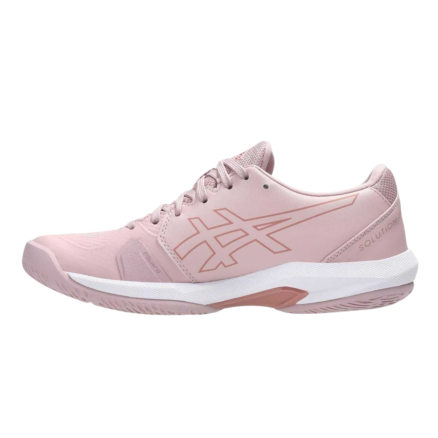 Rose - Side - Asics Womens-Ladies Solution Swift Tennis Shoes