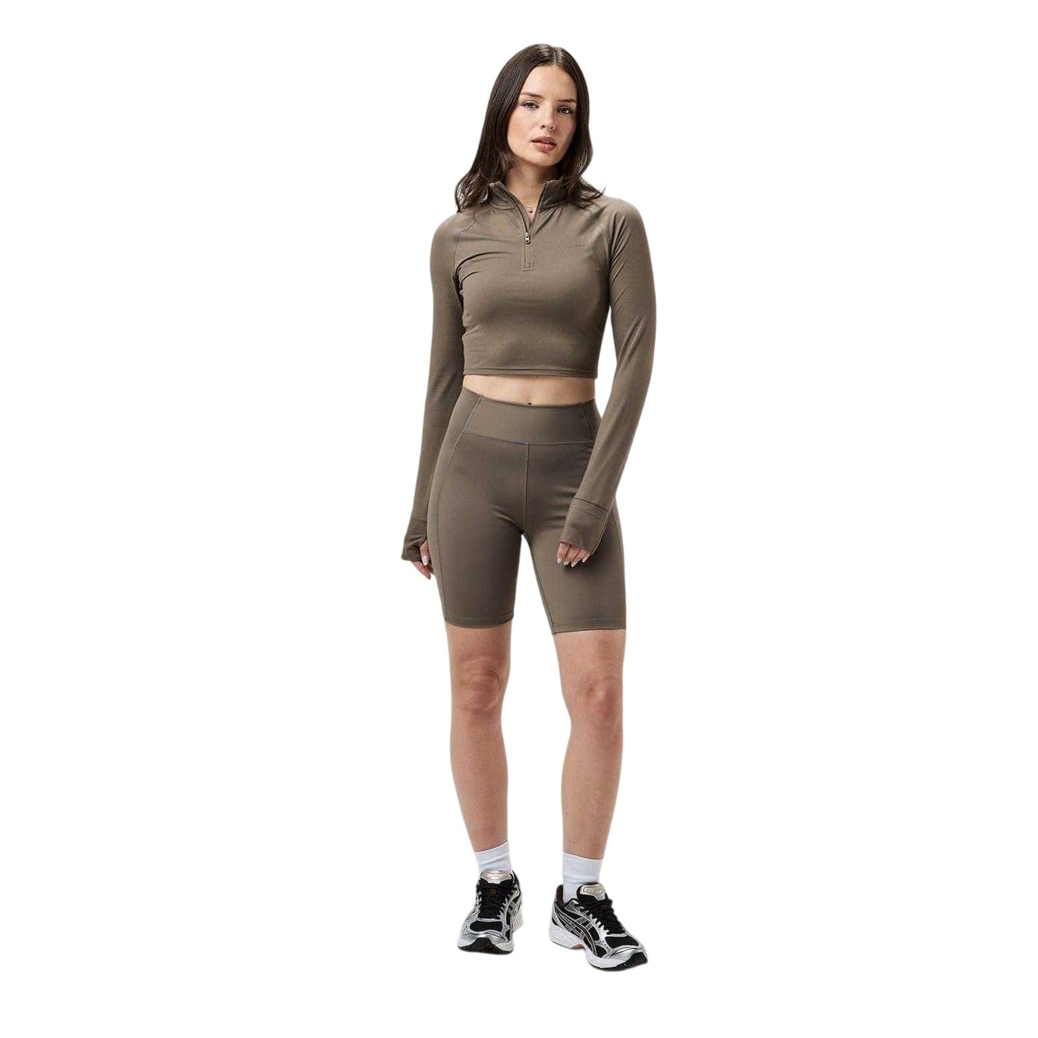 Ash - Pack Shot - USA Pro Womens-Ladies Slim Track Jacket