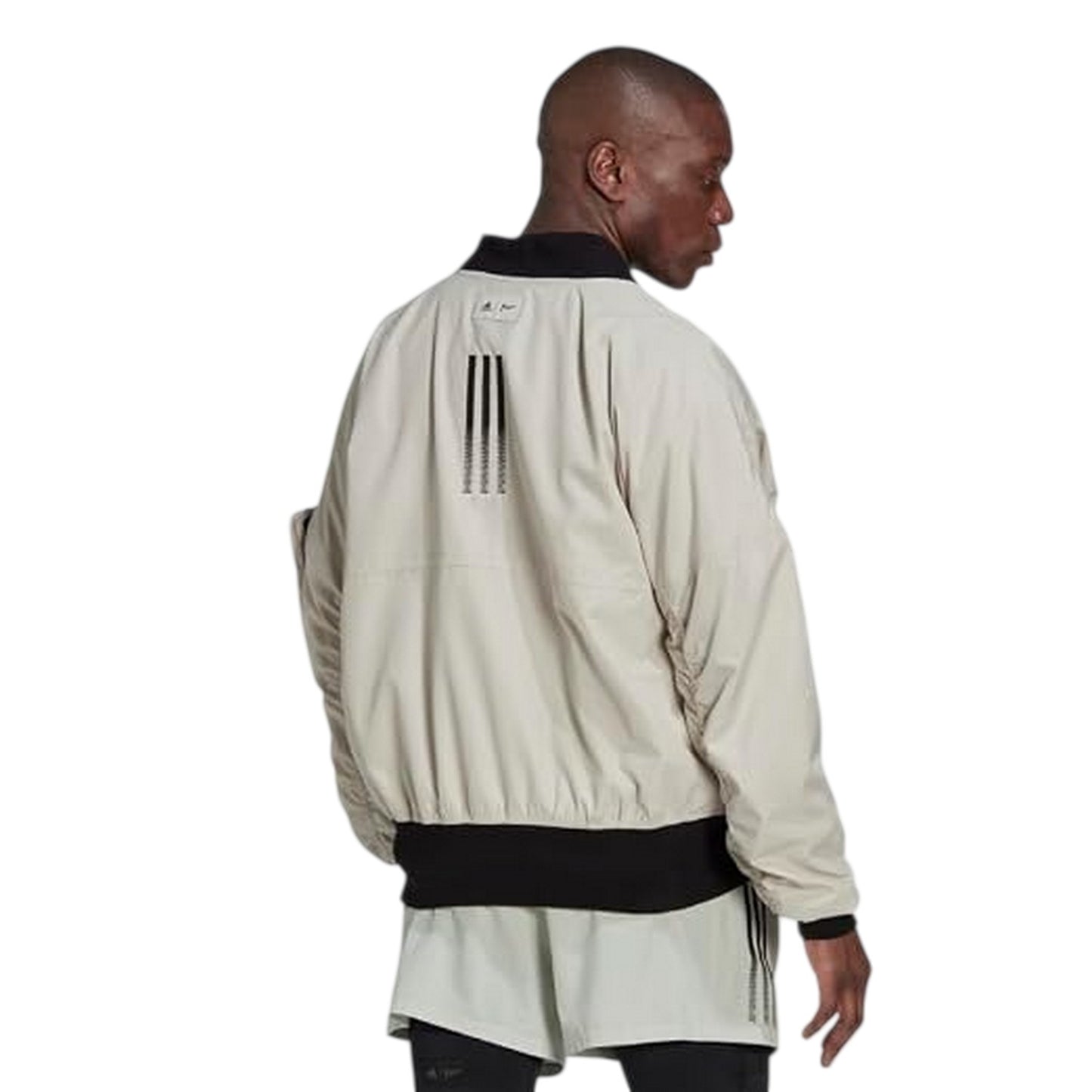Natural - Back - Adidas Mens Bomber Jacket