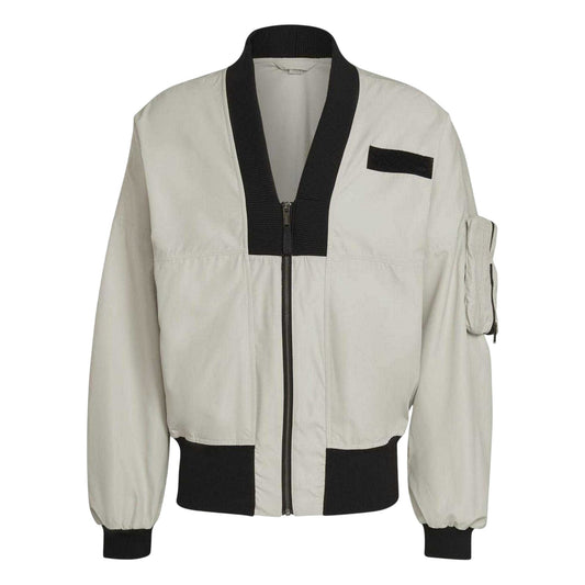 Natural - Front - Adidas Mens Bomber Jacket