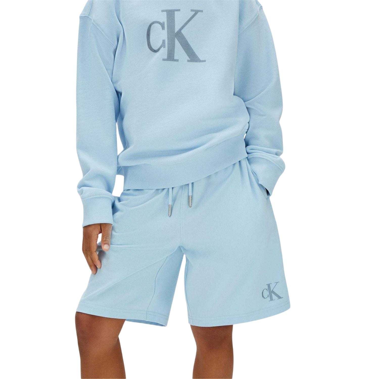 Breeze - Side - Calvin Klein Childrens-Kids Sweatshirt and Shorts Set