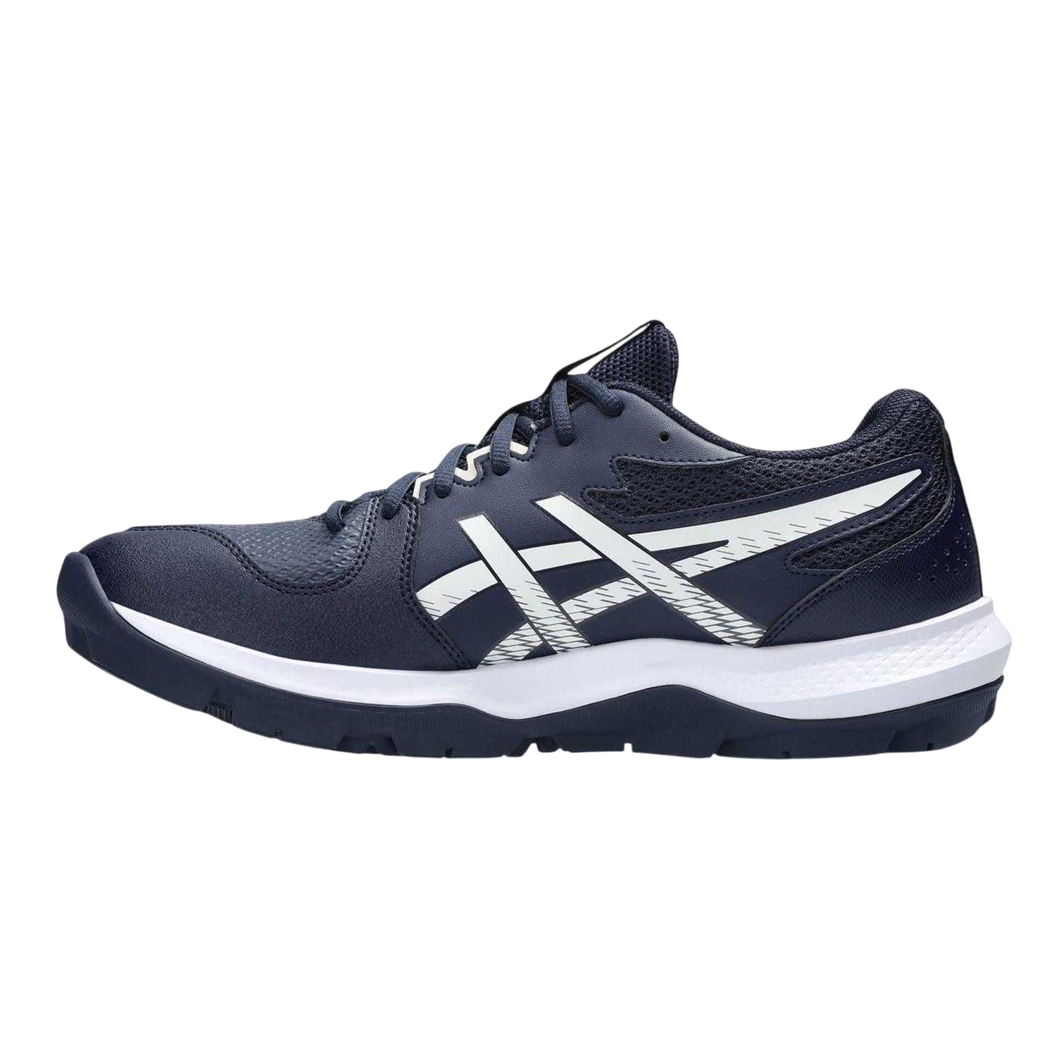 Midnight-Cream - Side - Asics Mens Gel Peake 3 Hockey Shoes