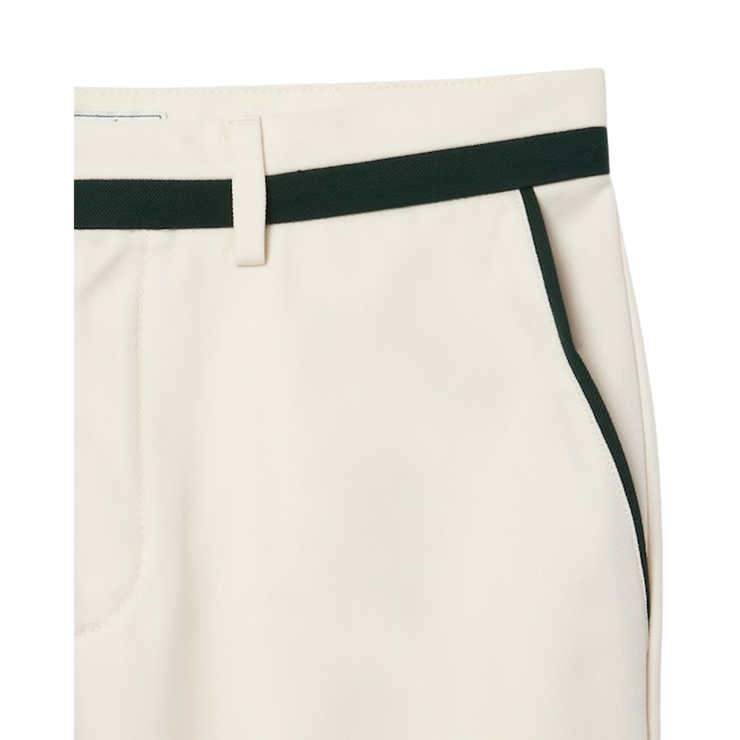 Cream - Side - Lacoste Mens Straight Suit Trousers