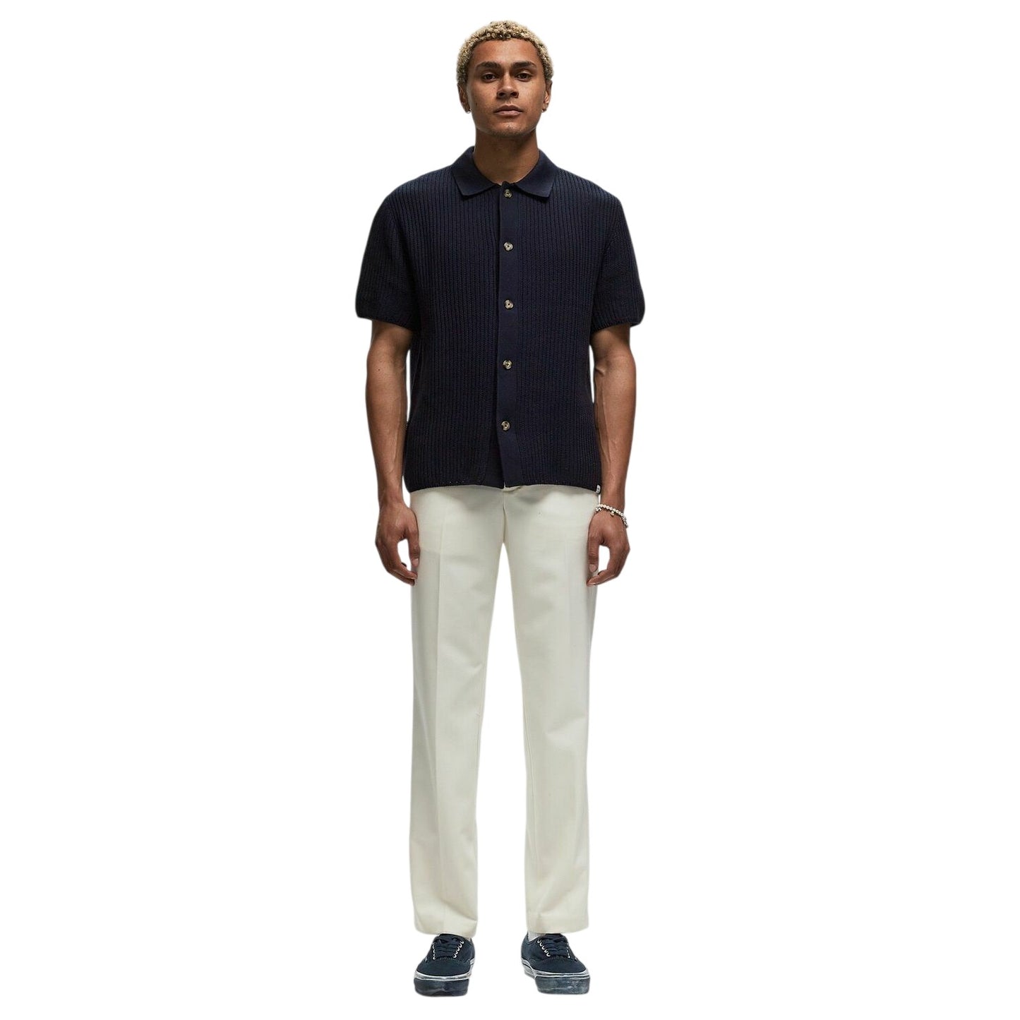Cream - Pack Shot - Lacoste Mens Straight Suit Trousers