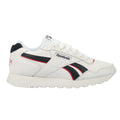 White-Navy - Side - Reebok Unisex Adult Glide Suede Trainers