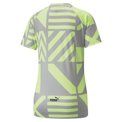 Grey-Green - Back - Puma Womens-Ladies Manchester City FC T-Shirt