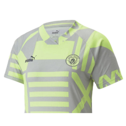 Grey-Green - Side - Puma Womens-Ladies Manchester City FC T-Shirt