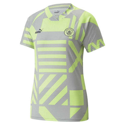 Grey-Green - Front - Puma Womens-Ladies Manchester City FC T-Shirt