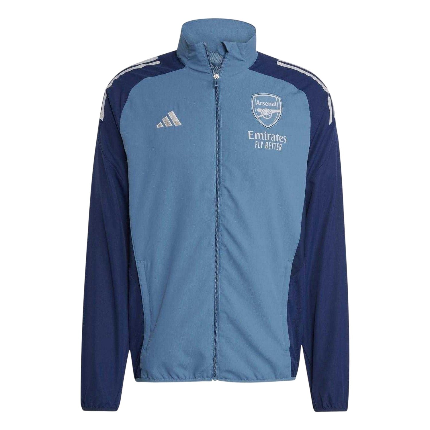Blue - Front - Adidas Mens Arsenal FC Regular Tracksuit Top