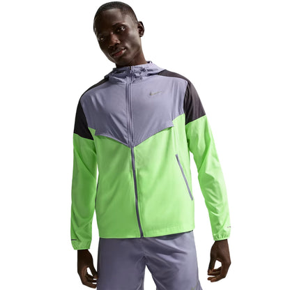 Purple-Black-Lime - Front - Nike Mens Lightweight Windrunner Jacket