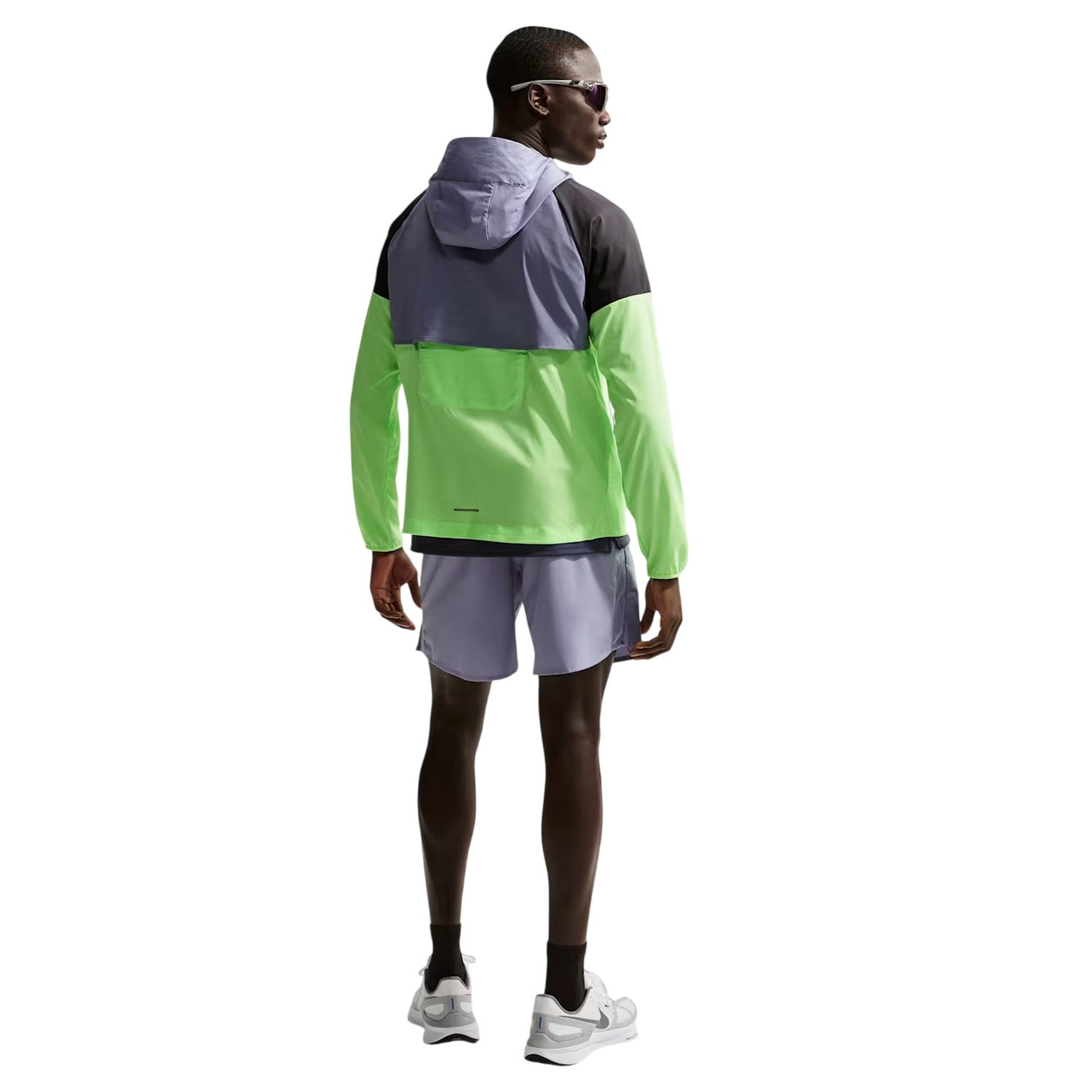 Purple-Black-Lime - Back - Nike Mens Lightweight Windrunner Jacket
