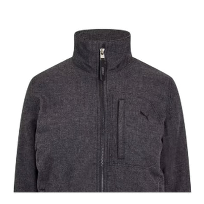 Black - Side - Puma Womens-Ladies Textured Bomber Jacket